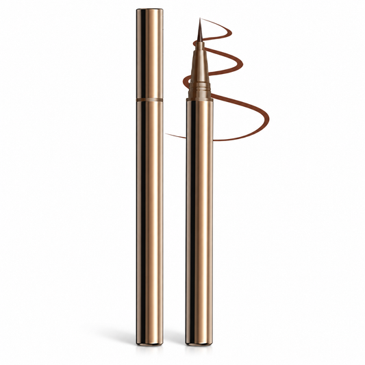Brown Liquid Eyeliner Pen – 0.1mm Ultra-Fine Precision Tip